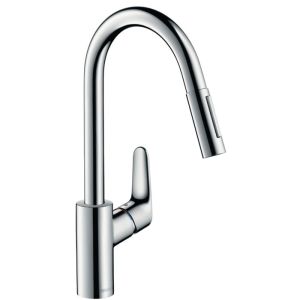 Mezclador de lavabo caño c con ducha extraíble focus m41 - hansgrohe - 3185