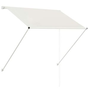 vidaXL toldo retráctil 150x150 cm crema