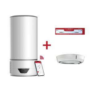 Termo eléctrico, Ariston, lydos hybrid Wi-Fi 80l+depósito+soporte de pared