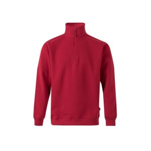 Sudadera media cremallera xs rojo