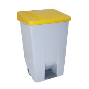 Denox contenedor selectivo amarillo de 80l - 490x415x735