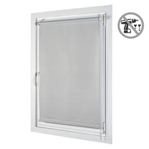 Estor enrollable opaco easyfix instalación sin taladrar gris 90x180 cm