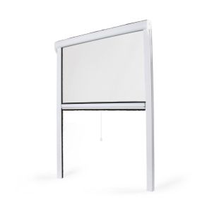 Mosquitera enrollable ventana PVC - anch. 1000mm x alt. 1600mm