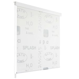 vidaXL persiana enrollable de ducha splash 80x240 cm