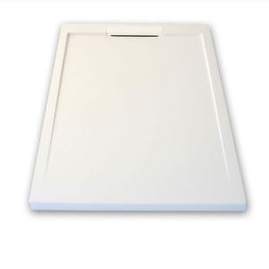 Plato de ducha resina lux blanco  70x160cm