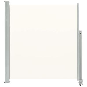 vidaXL toldo lateral retráctil para patio 140x300 cm crema