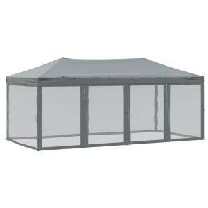 vidaXL carpa para fiestas plegable con paredes gris antracita 3x6 m