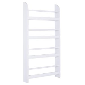 Librerías para pared pino, mdf color blanco 59x12x113cm homcom