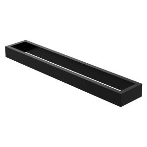 Toallero de pared sin taladrar 40 cm acero negro