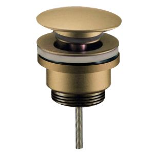 Kibath válvula clic clac lavabo bidet acabado oro cepillado de latón