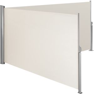 Toldo lateral doble extensible de aluminio poliéster