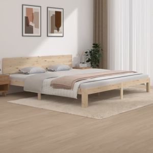 Cama 200x200 cm madera maciza de pino