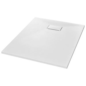 vidaXL plato de ducha smc blanco 100x80 cm