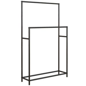 Toallero de pie metal 66x20x110 cm Homcom, hogar - baño