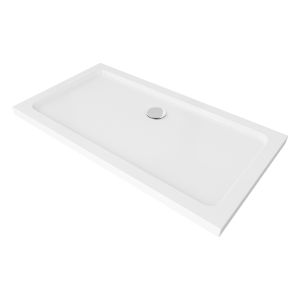 Plato de ducha antideslizante 140x70cm, blanco