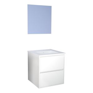 Ondee - mueble de baño belis + espejo suspendido - ancho: 60cm