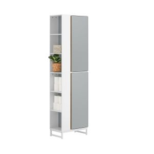 Armario alto para baño con 6 compartimientos bzr76-hg sobuy