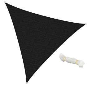 Vela de sombra triangular - 5x5x5m antracita - ecd germany