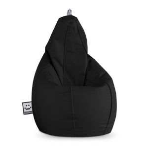 Puff pera polipiel outdoor negro happers xxl