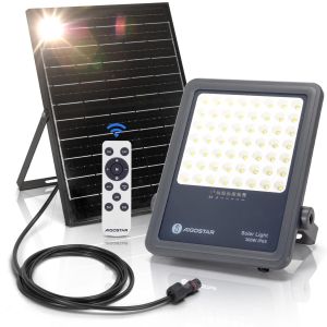 Aigostar foco proyector LED solar con control remoto 300w,3000lm,6500k,ip65