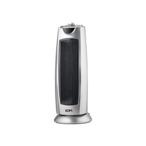 Torre radiador ceramica plata 1000/2000w edm