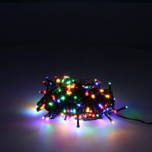 Guirnalda luces navidad 500 LEDs multicolor. Luz navidad interiores y exter