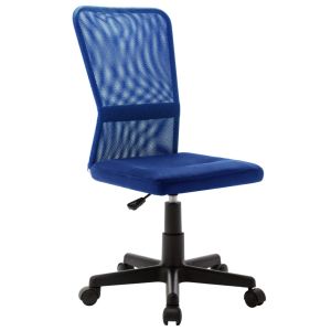 vidaXL silla de oficina de tela de malla azul 44x52x100 cm