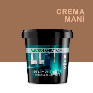 One fino 20kg 40m2 microcemento crema maní