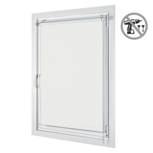 Estor enrollable opaco easyfix instalación sin taladrar blanco 120x180 cm