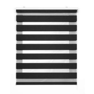 Storesdeco | estor noche y día, estor enrollable doble gris, 140 x 180cm