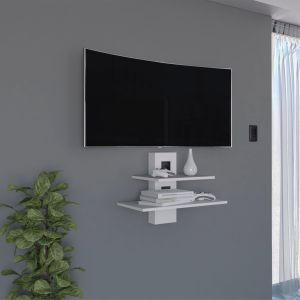 Estanteria tv burgos en melamina , blanco  43.7 x 60.1 x 30 cm