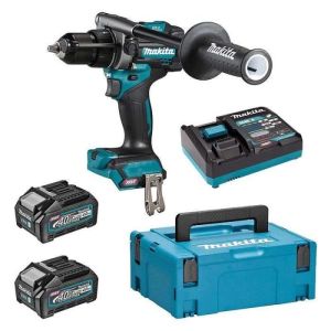 Taladro atornillador de impacto makita hp001gm201 40v max li-ion (2x4ah)