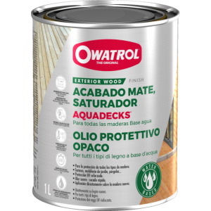 Aquadecks gris grafito saturador mate al agua 1 lt