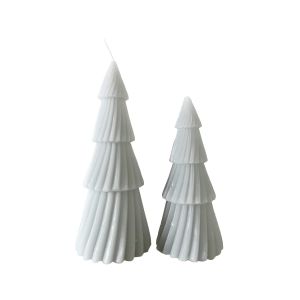 Set de velas navideñas, 2 piezas alnus gris 21x8x8 cm