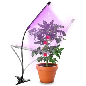 Duronic glc12 lámpara LED para plantas 20w - cabezal flexible - rojo/azul