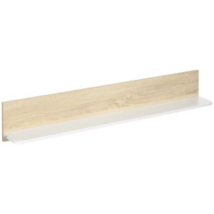 Estantería de pared melamina de madera color madera 120x15x20 cm homcom