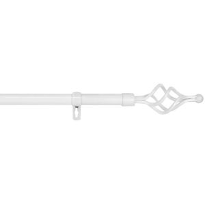 Barra de forja universal extensible(blanco, 70-120cm trenza)