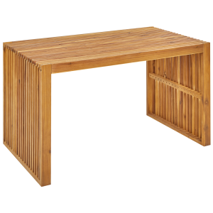 Mesa de jardín de madera de acacia clara 120 x 70 cm bellano