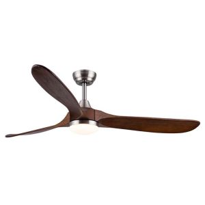 Ventilador de techo dc yenbig madera oscura LED 15w