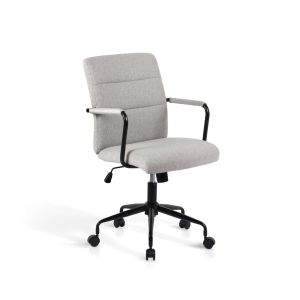 Silla de oficina ergonómica y ajustable en elegante acabado gris