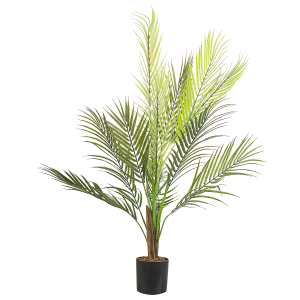 Planta artificial en maceta verde/negro 83 cm areca palm