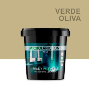 One fino 20kg 40m2 microcemento verde oliva