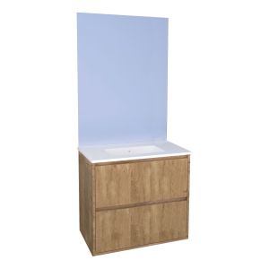 Ondee - mueble de baño belis + espejo empotrado  - ancho: 80cm