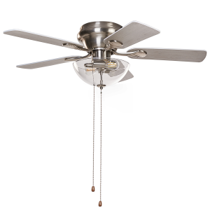 Ventilador de techo madera clara/plateado 35 cm sirama