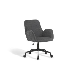 Silla de oficina ergonómica y ajustable en elegante gris oscuro