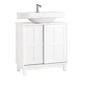 Mueble para debajo del lavabo con 2 puertas bzr142-w sobuy