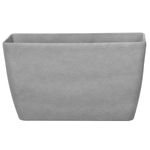 Maceta rectangular gris 74x32x45 cm baris