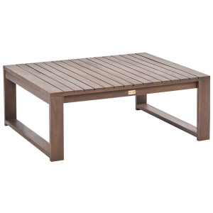 Mesa de jardín 90 x 75 cm madera oscura timor