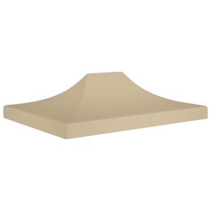 vidaXL techo de carpa para celebraciones beige 4x3 m 270 g/m²