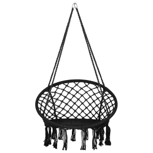 Silla coLGante de aLGodón negro gabella